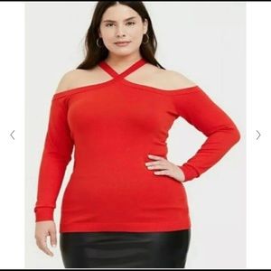 Plus size Red sweater.